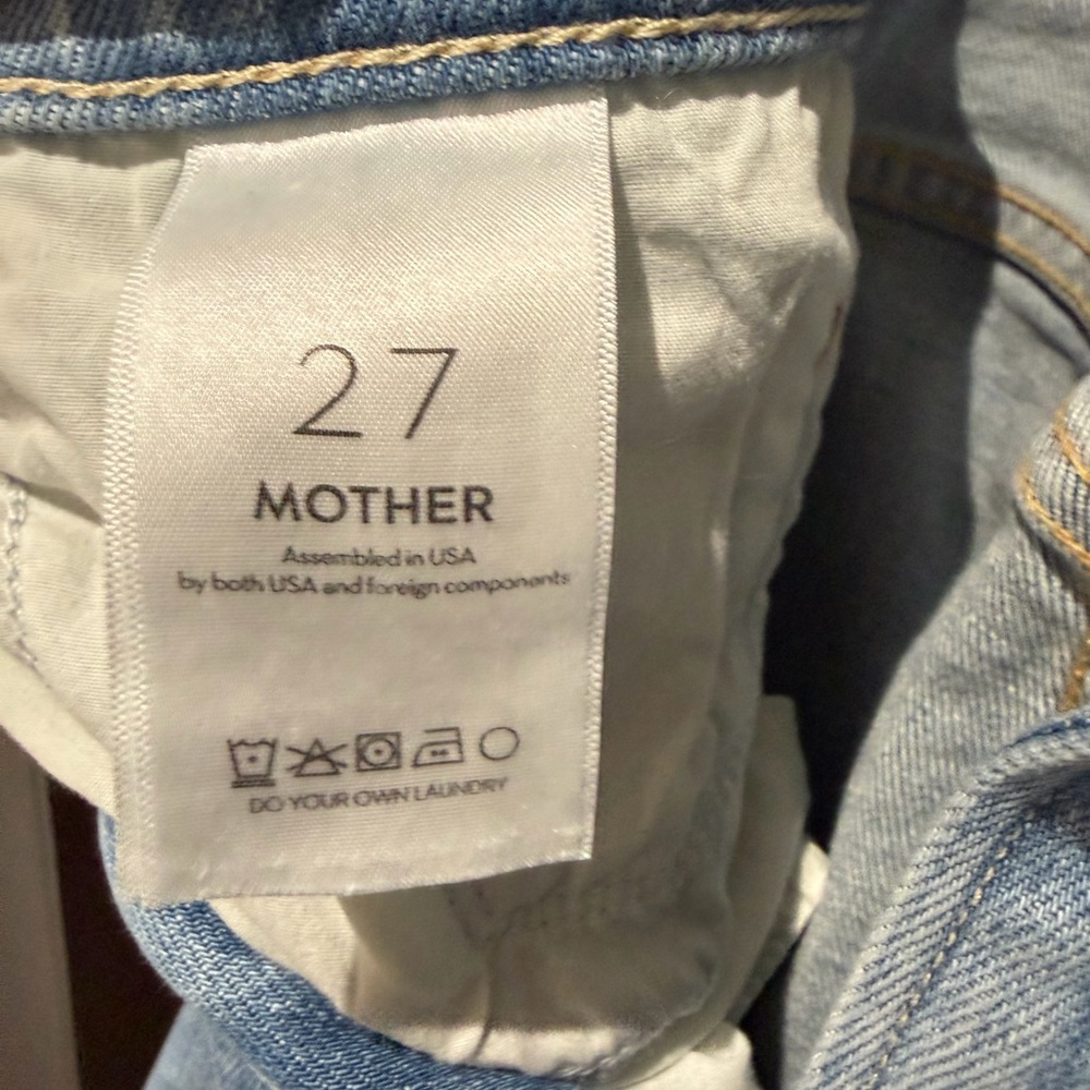 MOTHER Women’s Light Blue Jeans - Picture 5 of 10